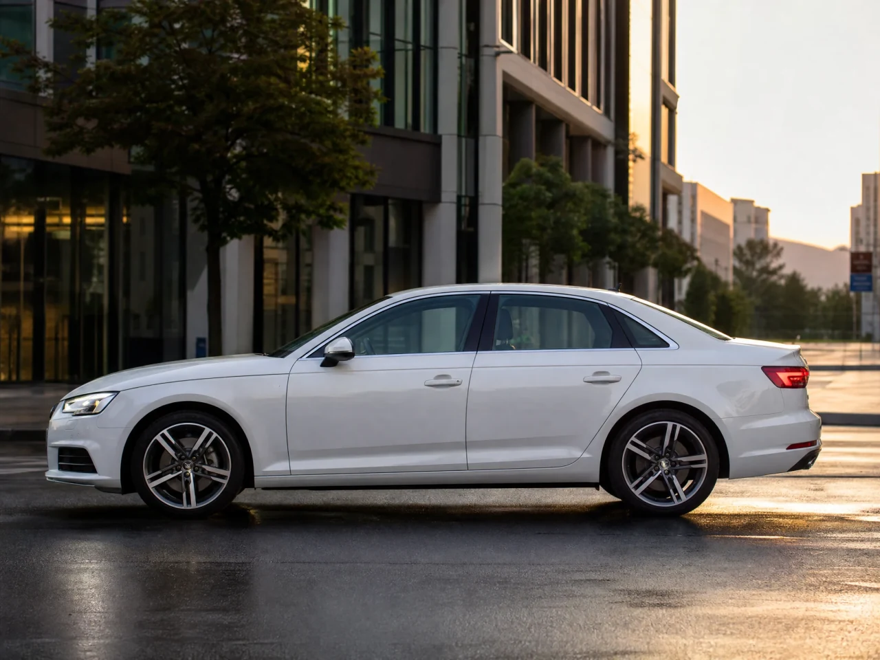 Audi A4 — сбоку