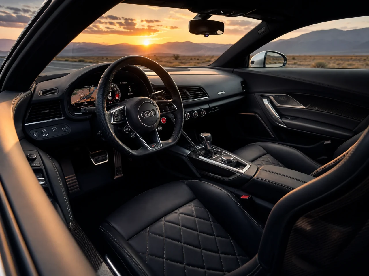Audi R8 — салон