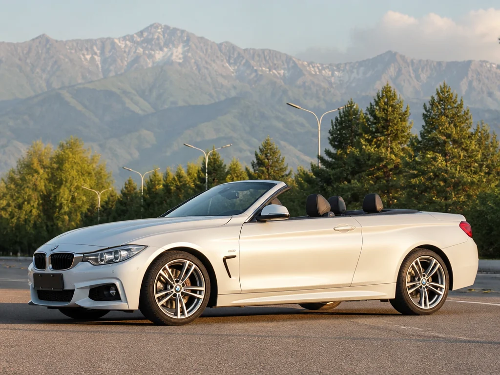 BMW 440i Cabrio 2017 — сбоку