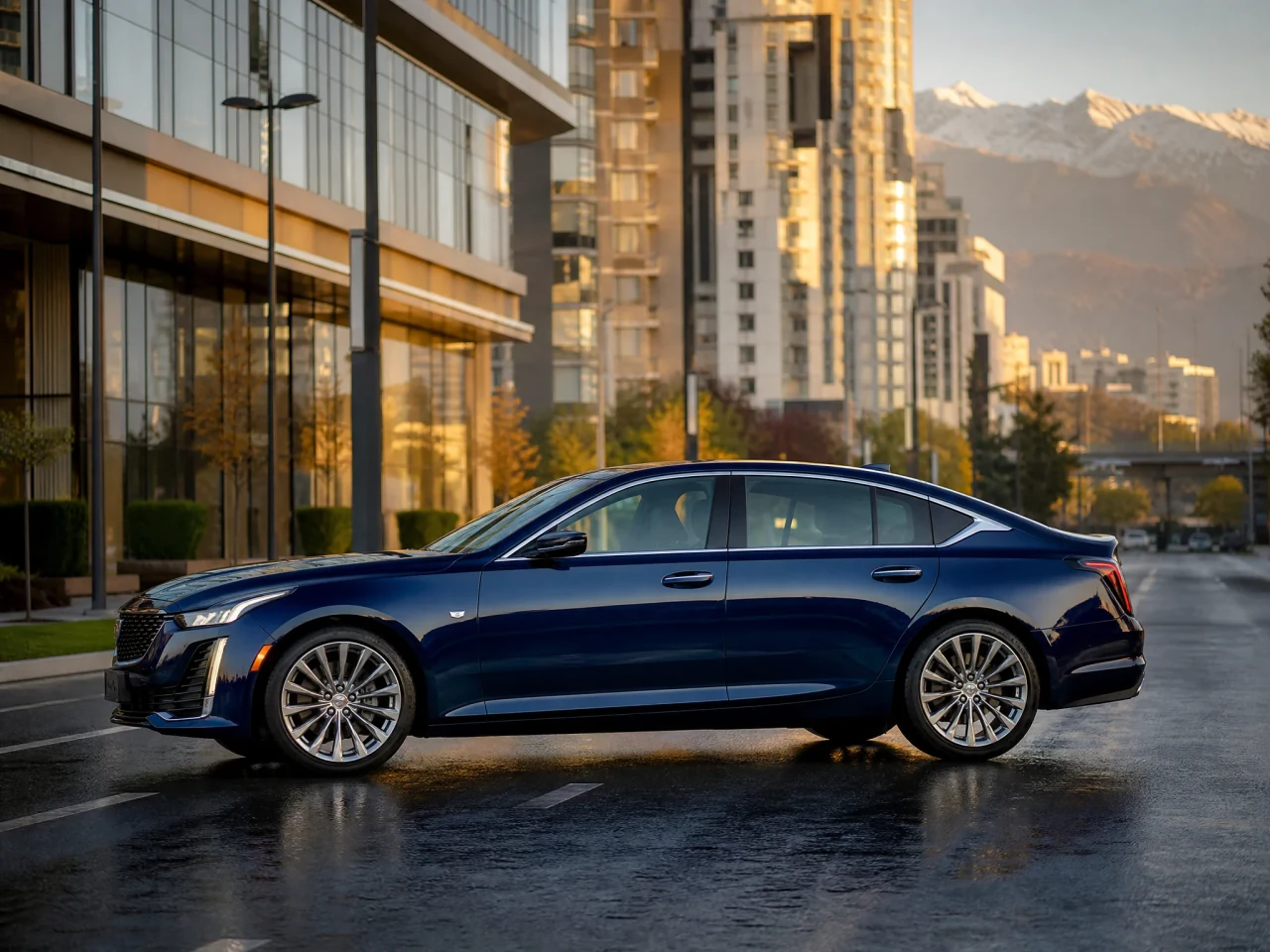 Cadillac CT5 — сбоку