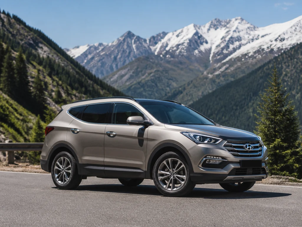 Hyundai Santa Fe 2017 — сбоку