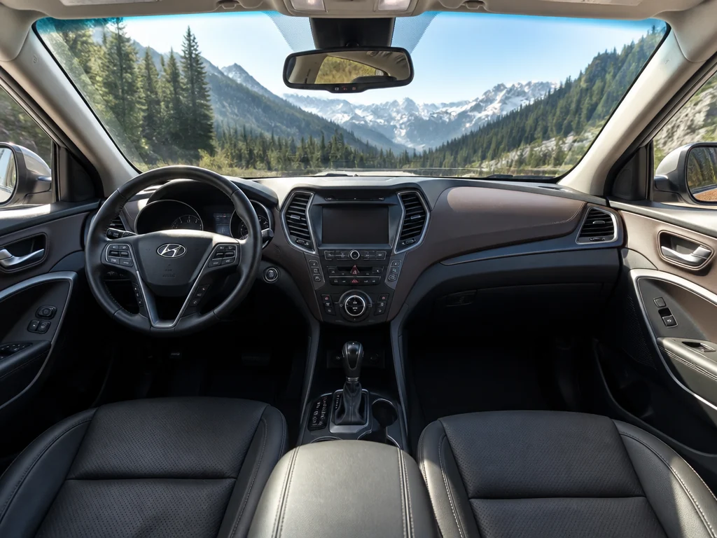 Hyundai Santa Fe 2017 — салон