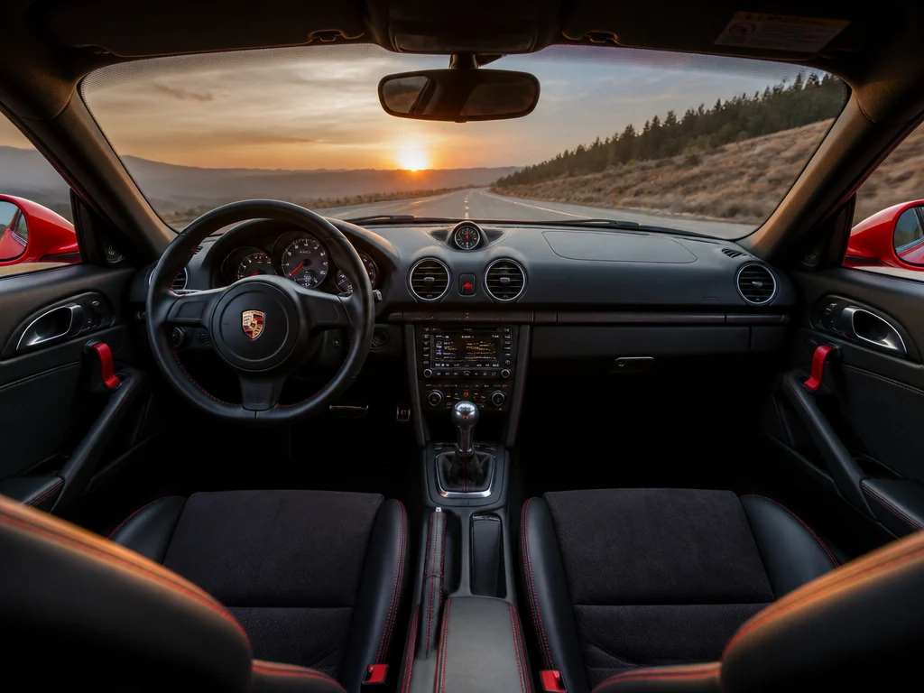 Porsche Cayman 2012 — салон