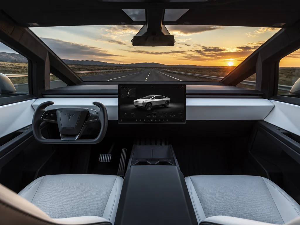 Tesla Cybertruck — салон