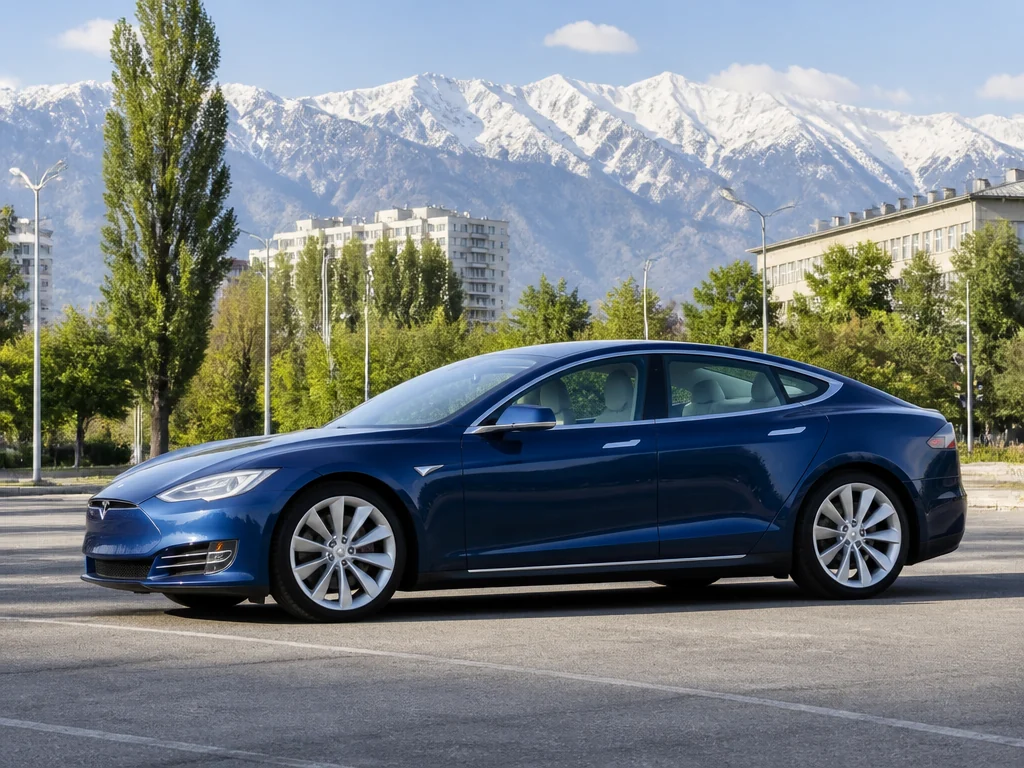 Tesla Model S 2016 — сбоку