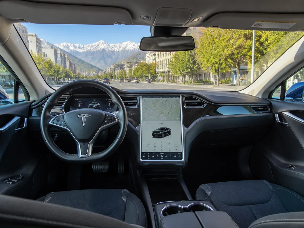 Tesla Model S 2016 — салон