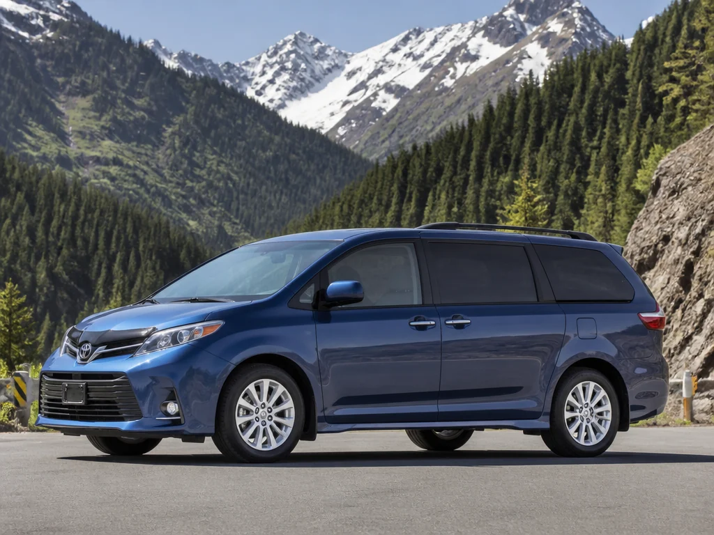 Toyota Sienna 2017 — сбоку